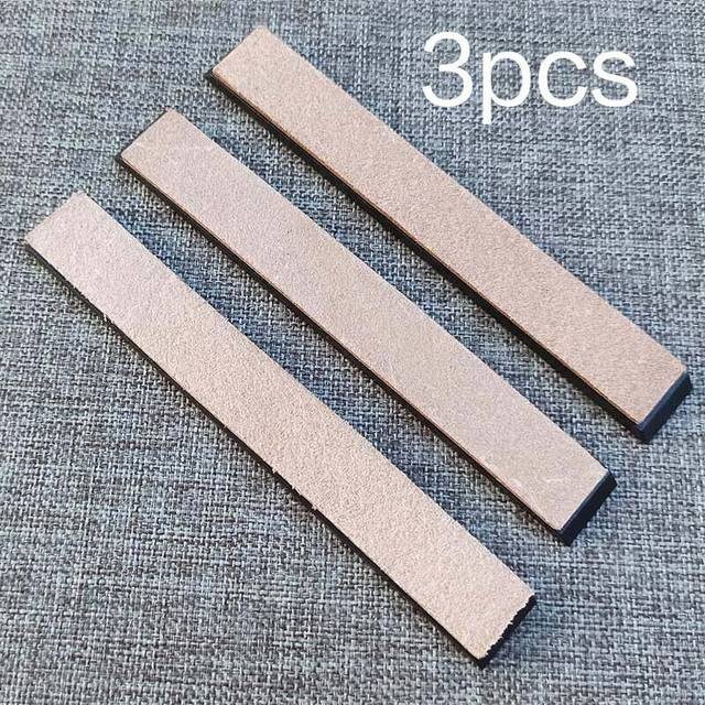 (a-polishing Leather 3) Genuine Leather Straight Razor Folding Knife Sharpening Shave Sharpener Sharpening Belt polishing Leather and polishing paste