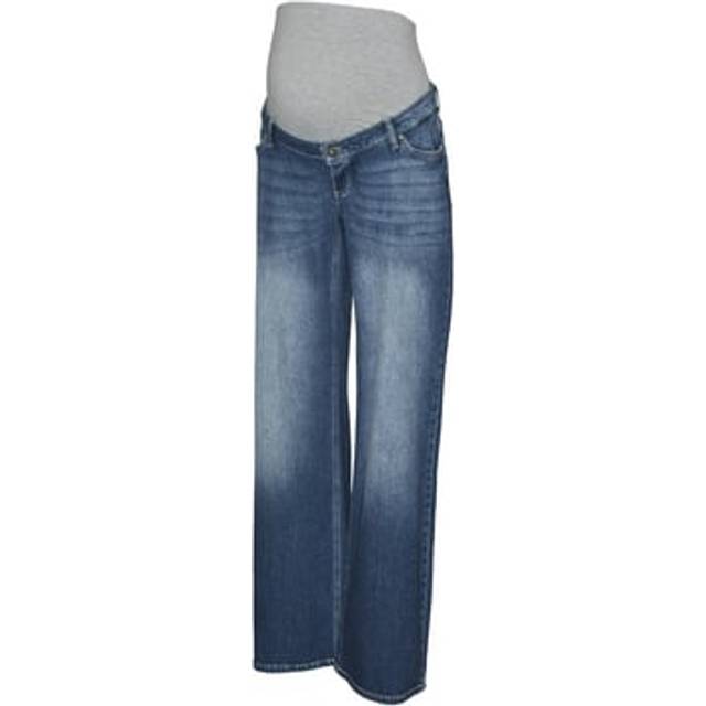 Wide Leg Fit Mid Waist Jeans