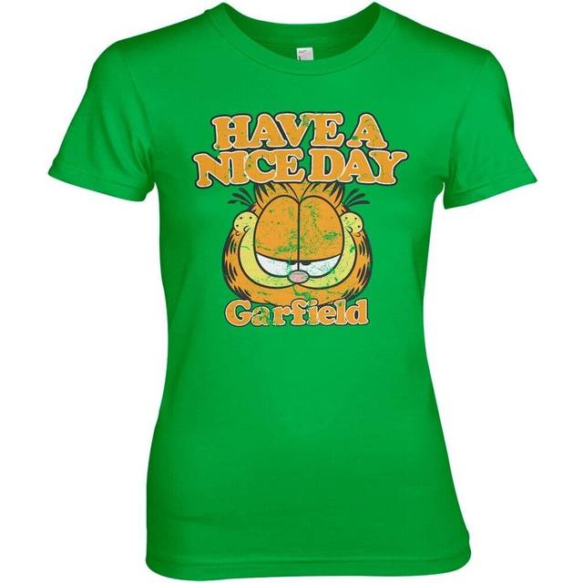 Garfield have a nice day girly tee damen t-shirt green