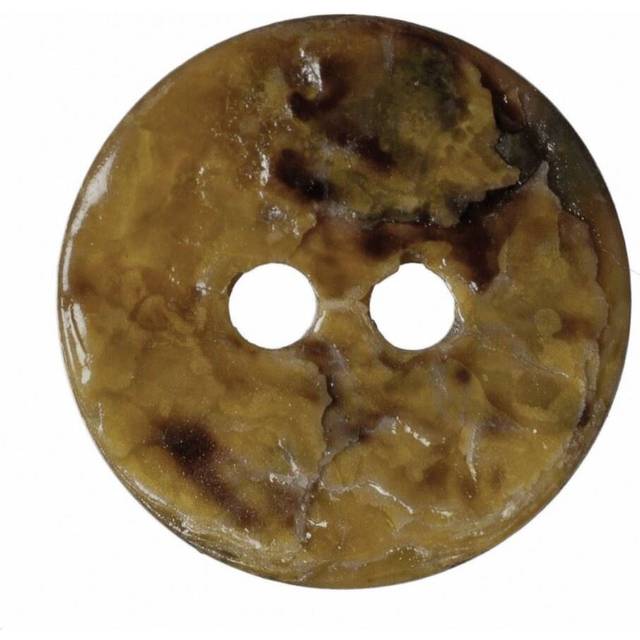 Hemline Round Shell Buttons Yellow