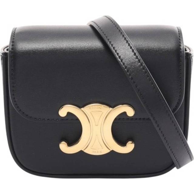 Celine Shiny Calfskin Mini Claude Bag - Gold Tone (Size 5  x 4  x 2)