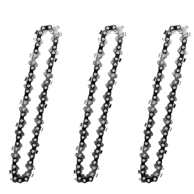 3pcs 4-Inch 1/4 Inch Guide Saw Chain Mini Chainsaw for 4 Cordless Electric Protable Battery Handheld