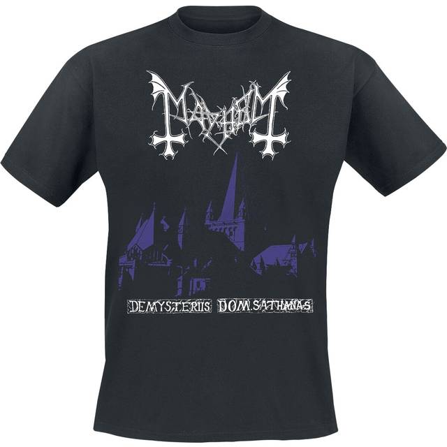 Mayhem T-Shirt - Purple De Mysteriis Dom Sathanas - S to XXL - for Men - black