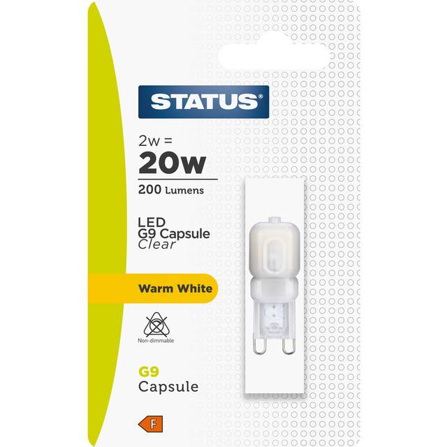 Status 2W LED G9 Light Bulb - Warm White