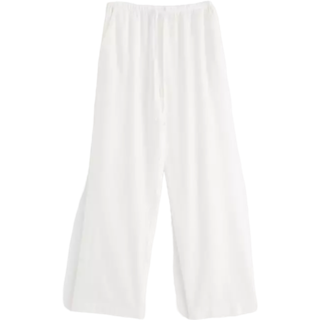 BELLA straight trousers in linen blend