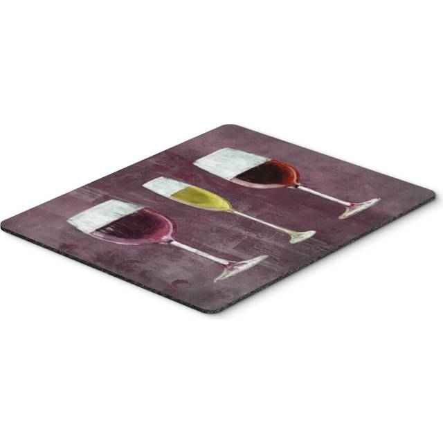 Caroline's Treasures Three Glasses of Wine Purple Mouse Pad/Hot Pad/Trivet SB3073MP