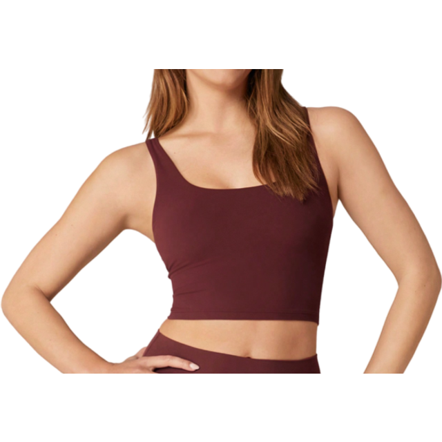 GLOWMODE FeatherFitâ¢ Twist Back Sports Red Tank Top Low Impact Yoga Daily Gym