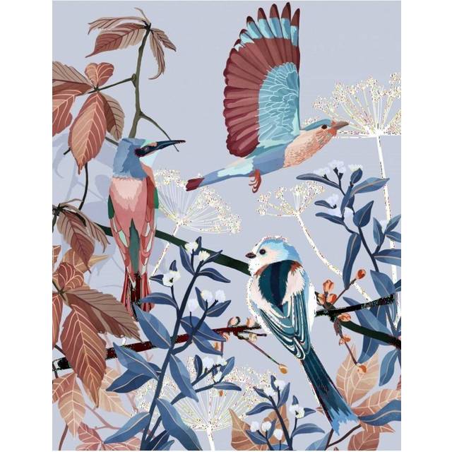Affisch - Birds Of Winter - 30x40