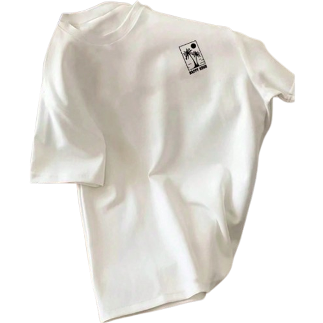 SHEIN Men&#39;s Casual Printed Short Sleeve T-Shirt For Daily Wear, Spring & Summer