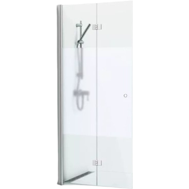 SVEDBERGS Duschdörr Skoga vikbar blank (Bredd: 76 cm Typ: Halvfrostat glas)