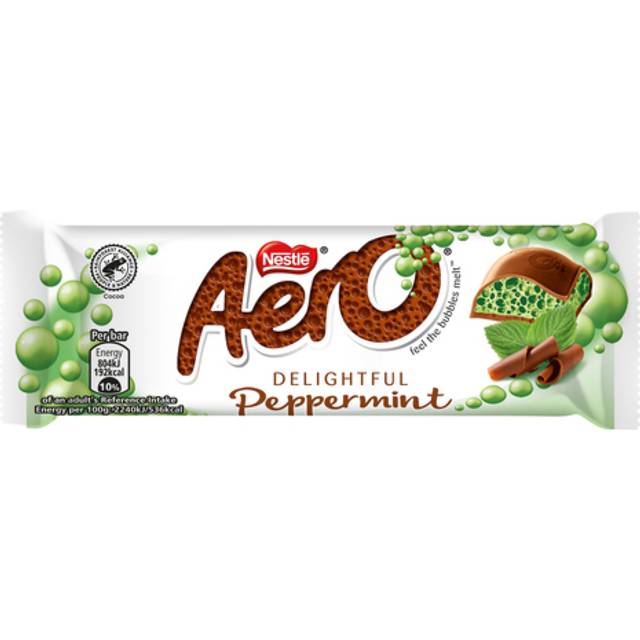 NestlÃ© Aero Delightful Peppermint Chocolate Bars - 24x36g