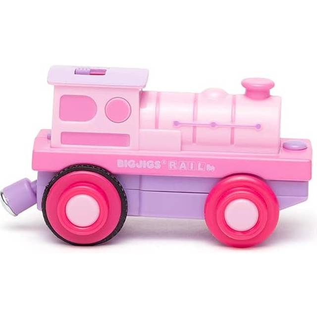 Bigjigs Rail Powerful Pink Loco (battery Operated)