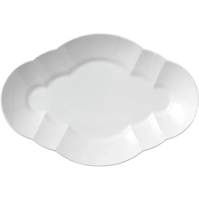 Royal Copenhagen - White Elements Fat oval 38,5 cm