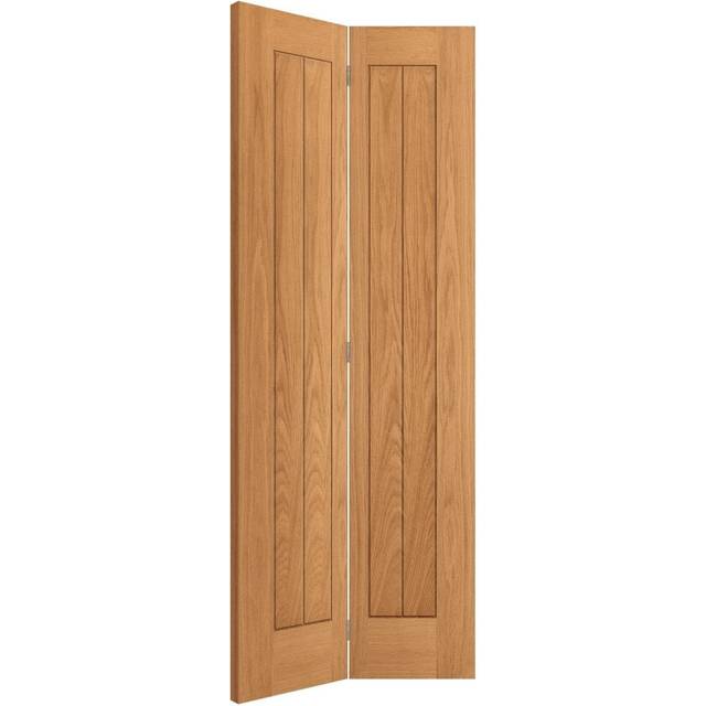 Liberty Doors Oak Internal Fully Finished Farley 5P Bi-Fold Door - 1981x762x35mm (78&apos;&apos;x30&apos;&apos;) (PFIOFAR30BF) Size (Height x Width x