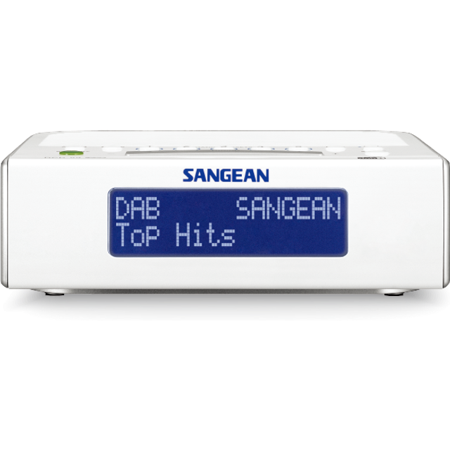 Sangean DCR-89+ Klockradio DAB+, FM AUX Vit
