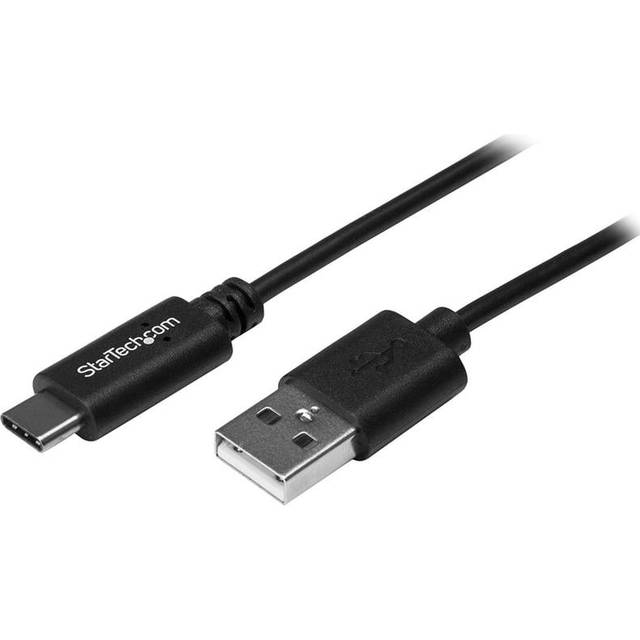 StarTech. com 1 m USB A till USB C-laddningskabel – hållbar snabbladdning och synkronisering USB 2.0 till USB typ C datakabel – robust TPE-jacka Aramid Fiber M/M 60 W svart – Samsung S10, iPad Pro, Pixel (RUSB2AC1MB)