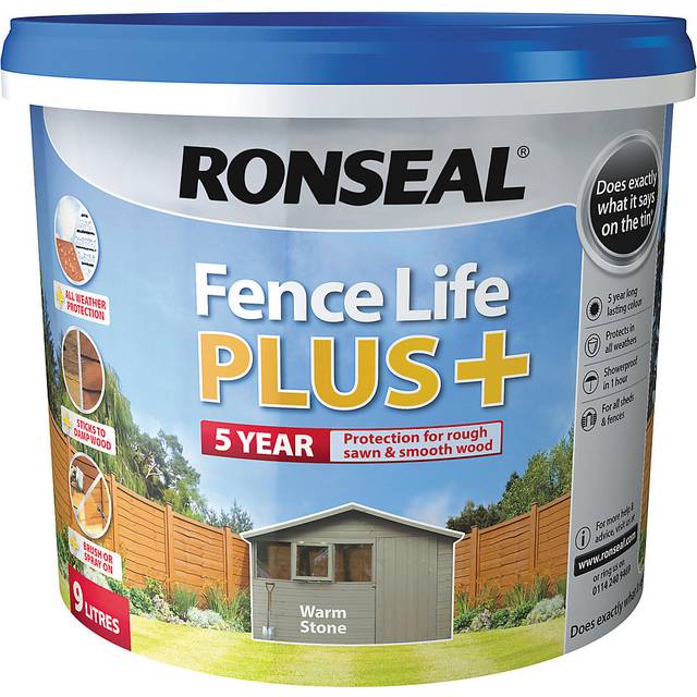 Ronseal 9L UV Fence Life + Paint - Warm Stone