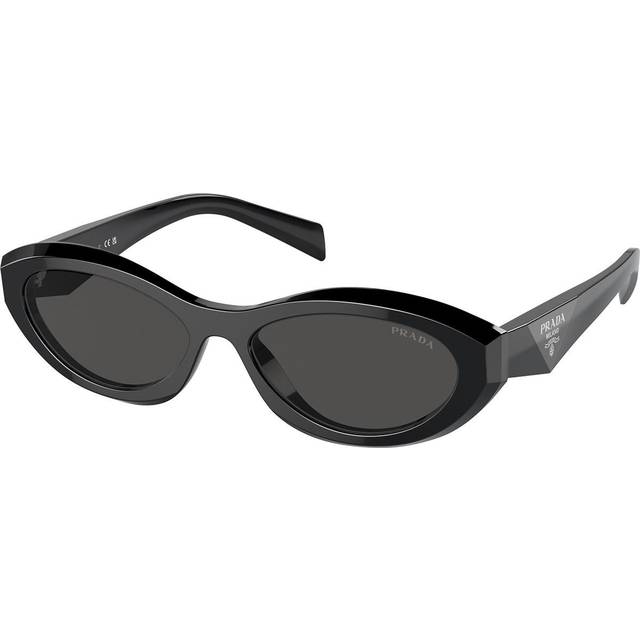 Prada Woman PR 26ZS  16K08Z Sunglasses Acetate Black Grey Geometric Normal