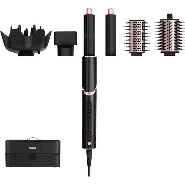 Shark flexstyle 5-in-1 air styler & hair dryer with case black/rose go (hd440uk)