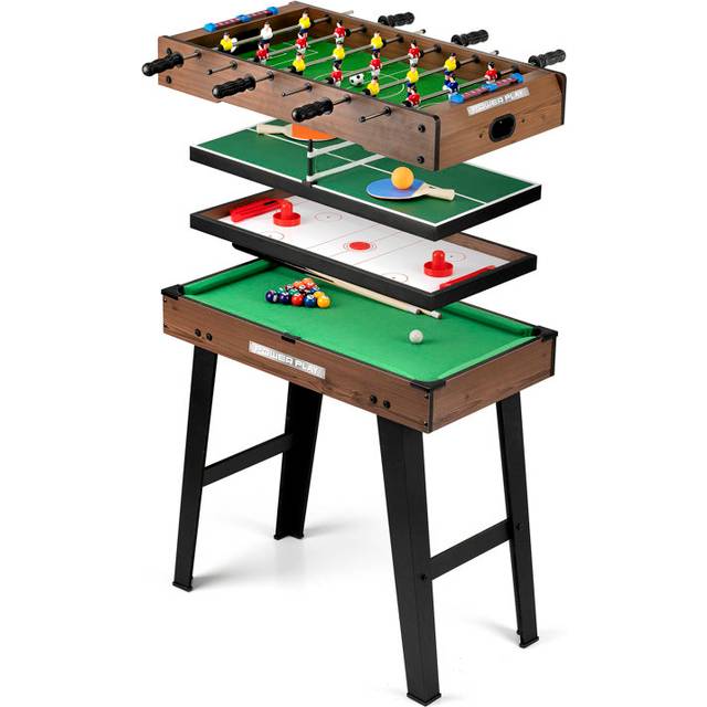 Power Play 4 in 1 Stand Up Games Table Lecroy (69.5cm L X 37.5cm W)