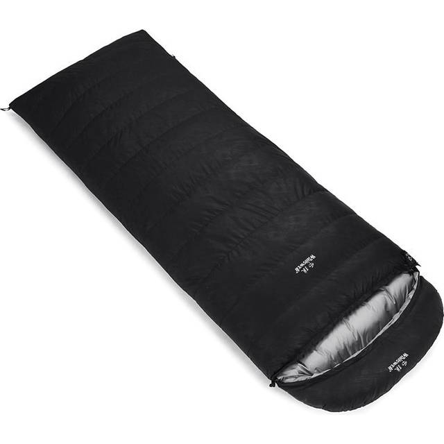 95 procent vit gåsdun lätt sovsäck 210x80 cm med förvaringsväska för ryggsäckscamping svart