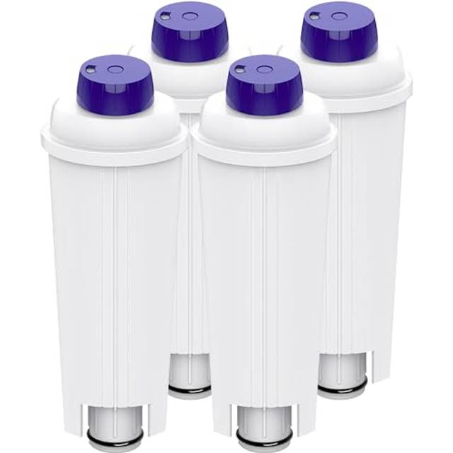 4PACKS Water Filter for Delonghi Replacement Coffee Machine