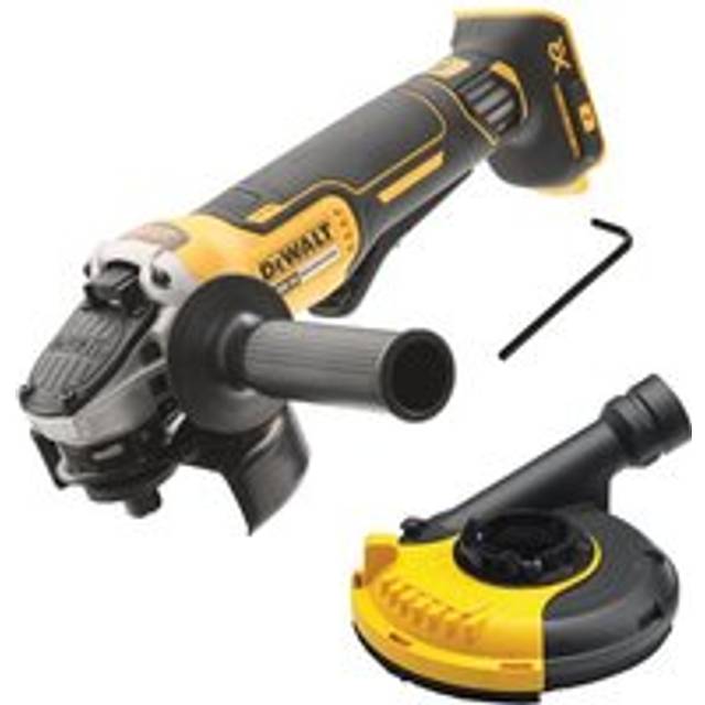 Dewalt DCG406N-XJ 18v XR Brushless 125mm Disc Angle Grinder + Dewalt Dust Guard