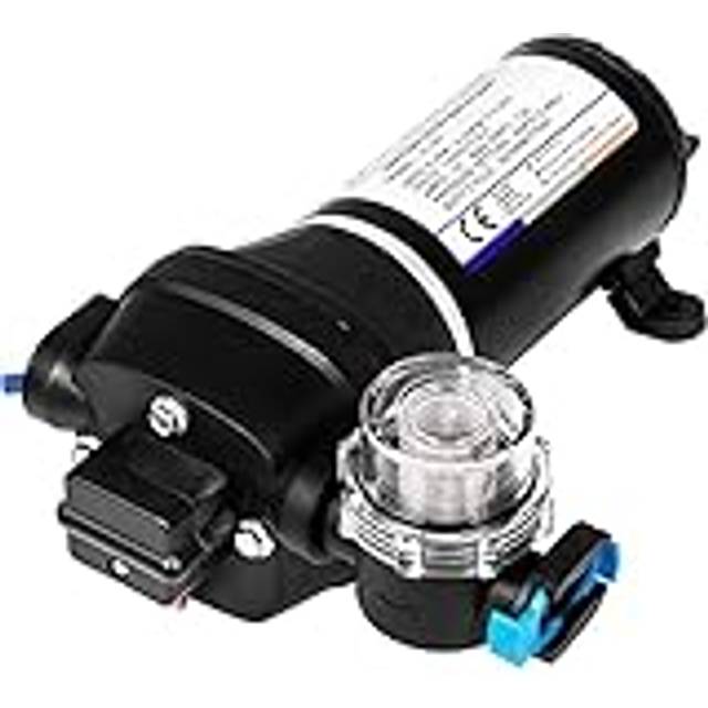BananaB Vattenpump tryckvattenpump 12 V, membranpump 17 L/min, högtrycksvattenpump för husvagnar, båt, husbil, trädgård - BananaB, Fl-40,