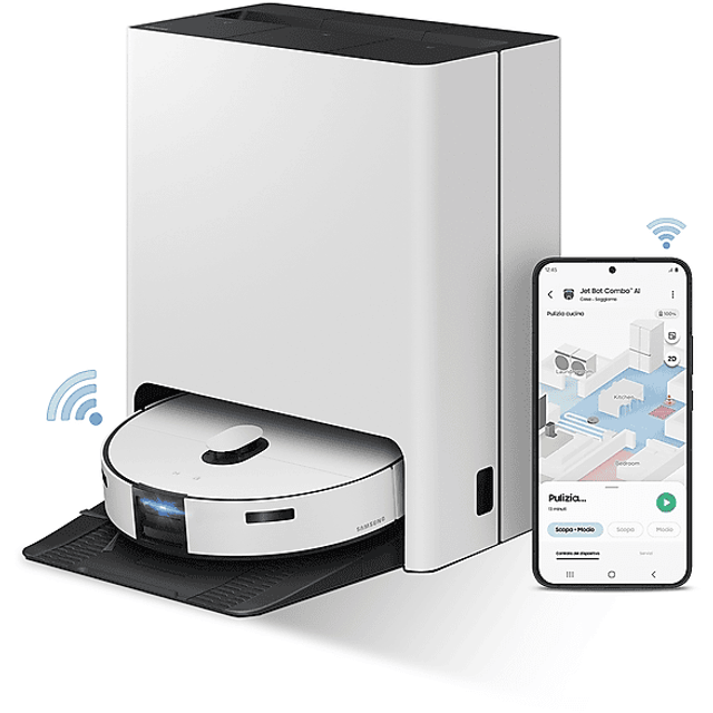 Samsung Bespoke Jet Bot Combo AI med Allt-i-en Clean Station VR7MD97714G