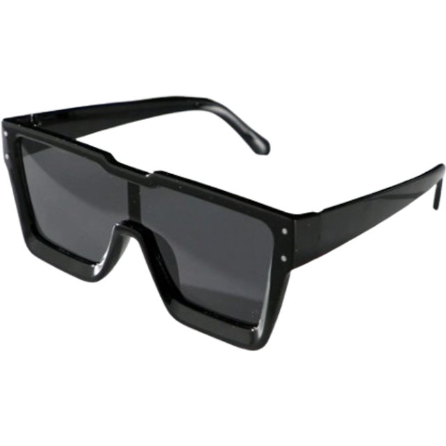 SHEIN 1pc Men&#39;s Vintage Dark Style European And American Large Square Frame One-Piece Personality Studded Fashion Glasses, Suitable For Daily Travel, Street