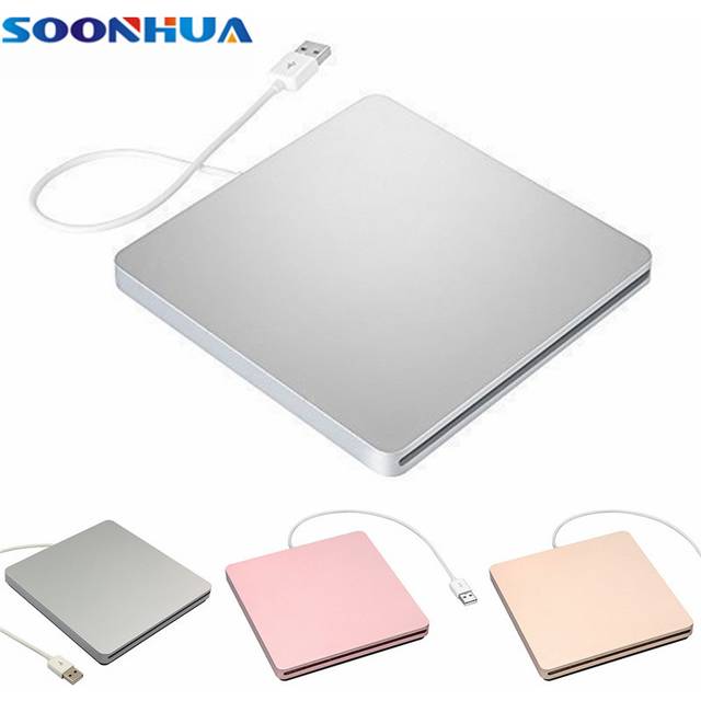 Soonhua usb 2.0 b&#xE4;rbar extern cd-spelare vcd cd-rw f&#xF6;rfattare omskrivare cd dvd-l&#xE4;sare rom-enhet f&#xF6;r imac macbook air laptop pc