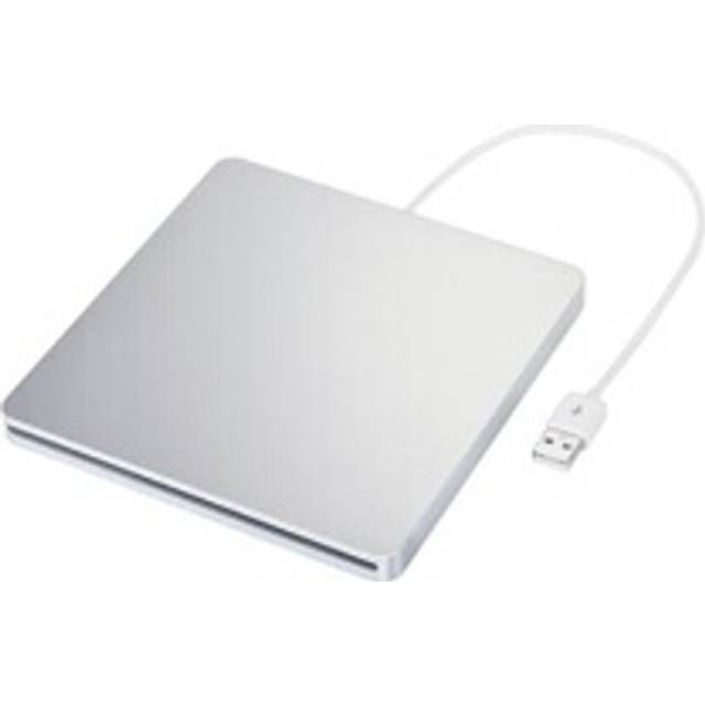 USB External CD-RW Burner DVD/CD Reader Player with Two USB Cables for Windows, Mac OS Laptop Computer