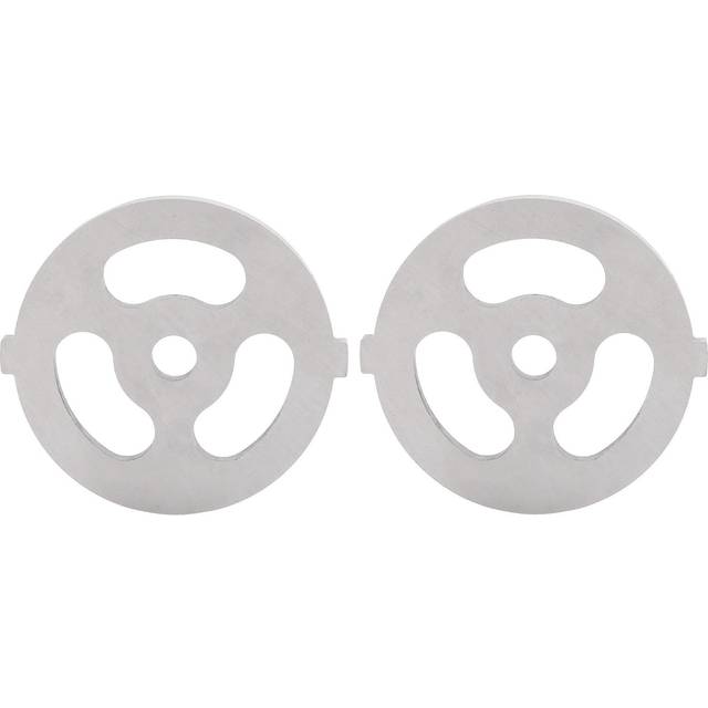 2pcs Meat Grinder Blade 304 Stainless Steel Cutting Plate 7mm/0.3in ID for 5#/B Type Meat Grinder(8