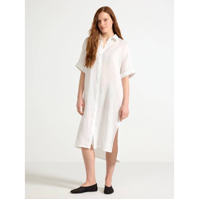 Shirt dress in linen