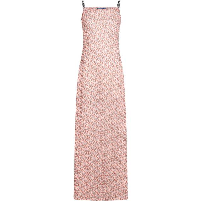 Karl Lagerfeld Jeans Sommerkjole - Knaldrød/Sort/Hvid