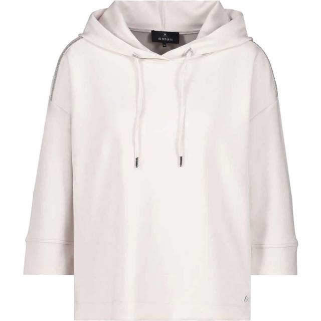 Monari Sweatshirt With Decorative Chain Beige