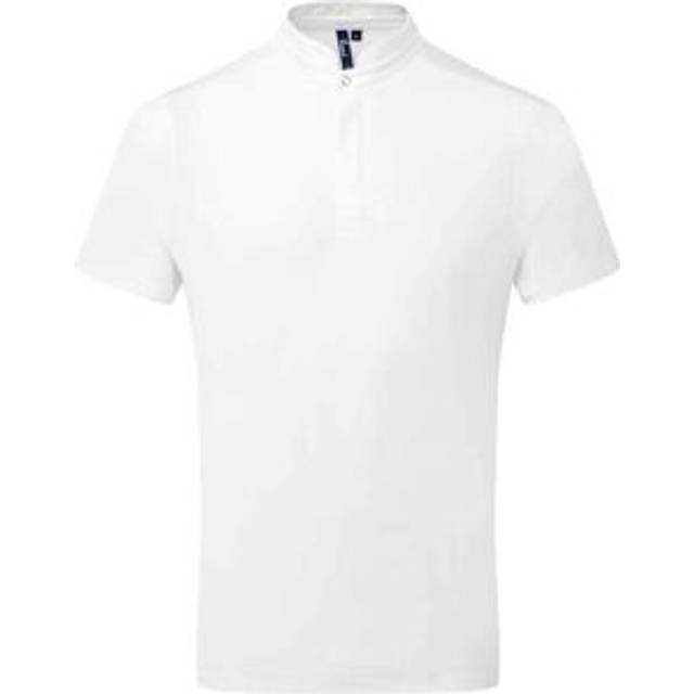(XXL, White) Premier Mens Essential Coolchecker Short-Sleeved Chef Shirt