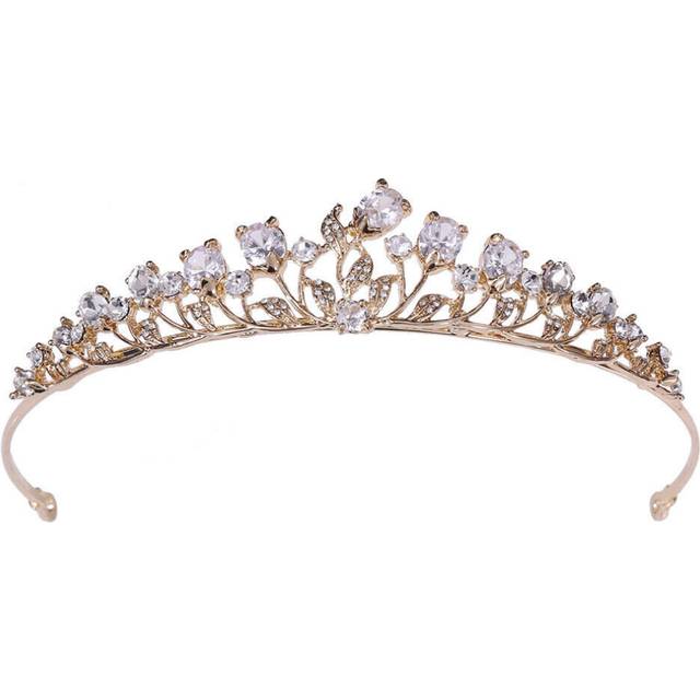 3.1cm Tall CZ Crystal Tiara Crown Wedding Bridal Queen Princess Prom 2 Colors