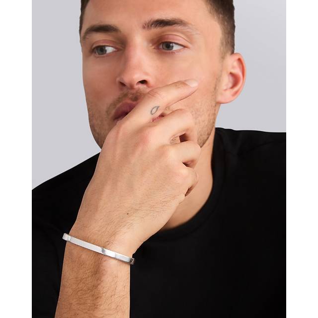 Lagos Men's Sterling Silver Anthem Cuff Bracelet