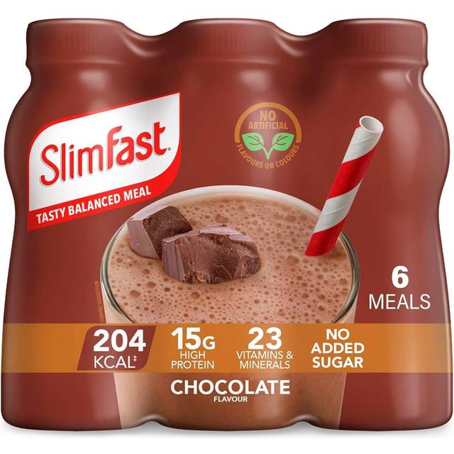 Slimfast ready to drink shake 6 x 325 ml multipack chocolate flavour