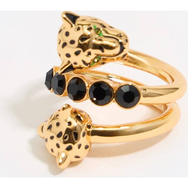 Golden panthers spiral ring - GOLD - 14
