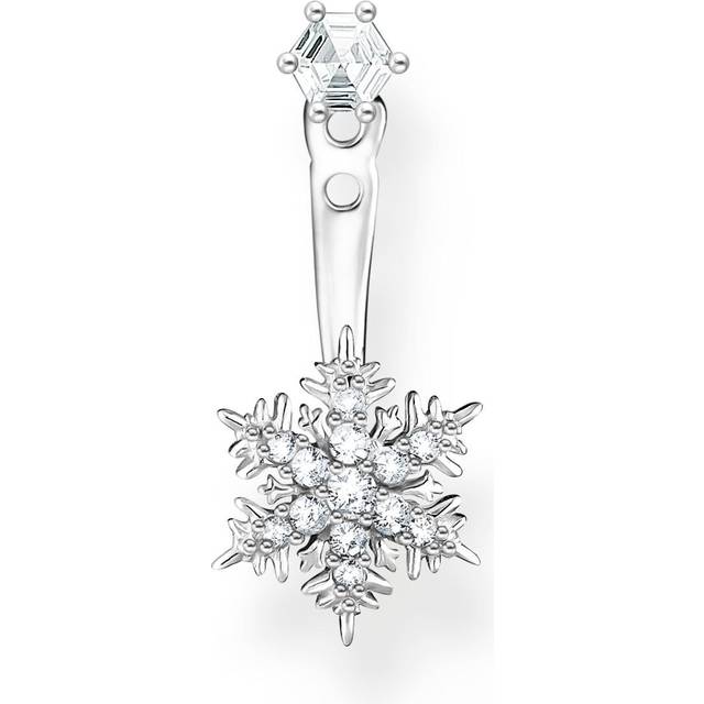 Thomas Sabo Sterling Silver Snowflake Single Stud Earring - Silver