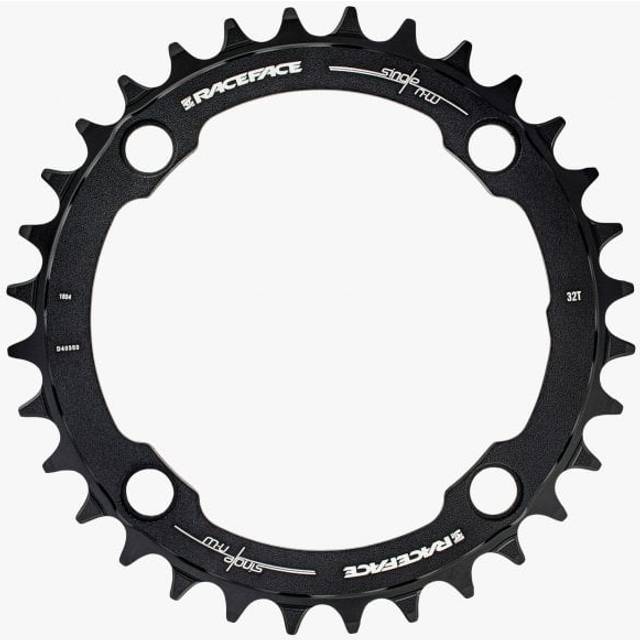 Race Face Narrow/Wide Single Alloy Chainring - 104PCD - 32T - Black