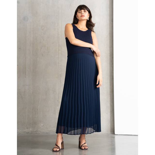 Knit Maternity + Nursing Top with Pleat Skirt