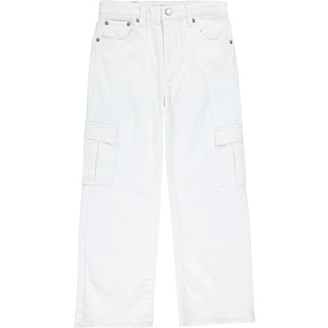 Wide Leg Cargo Jeans - Ecru - 8Y (126CM)