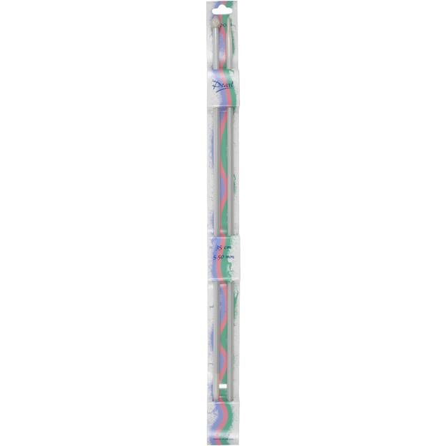 Pony Pearl Coloured Plastic Knitting Needles - 35cm x 5.50mm (P33631)