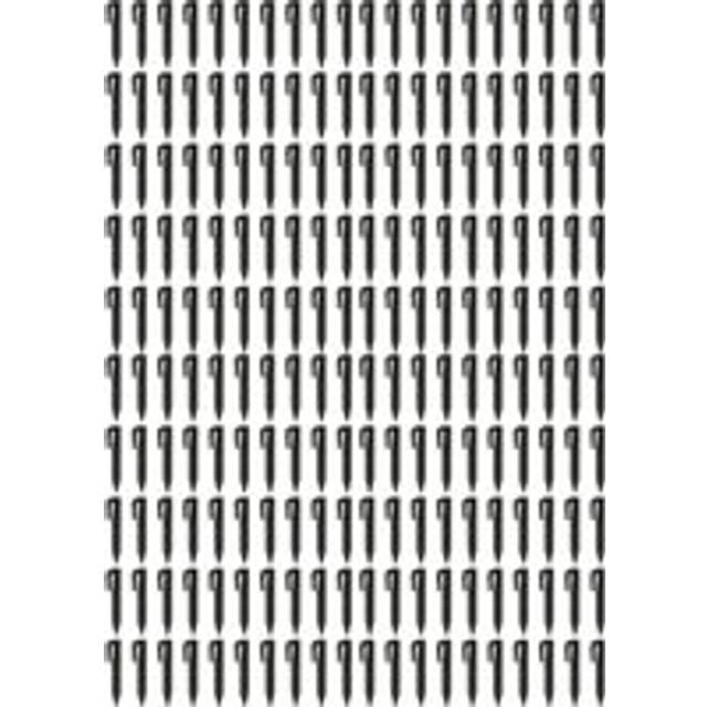 200x Ground Pegs for Boundary Wire compatible with Ambrogio Robot Lawn Mower - Ground Anchor Set, Plastic, Black - Vhbw