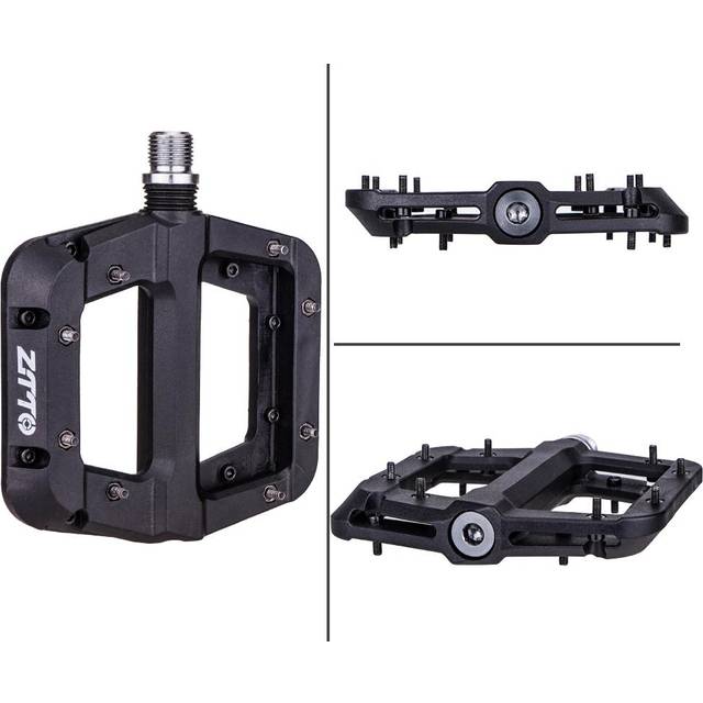 MTB Bike Pedals Non-Slip Mountain Bike Pedals Platform Bicycle Flat Pedals 9/16 Inch purple