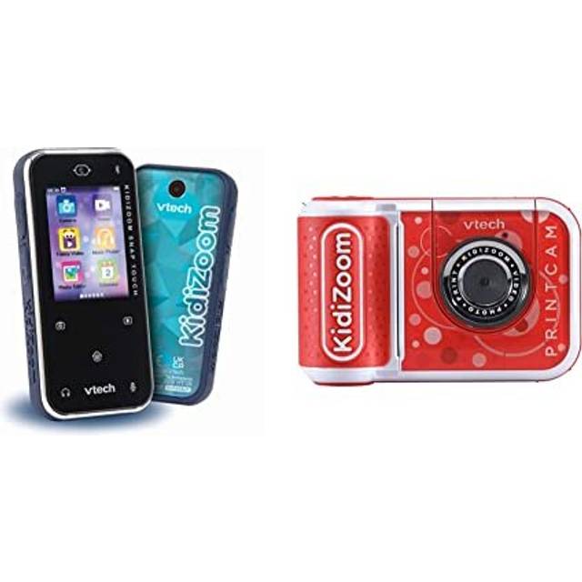 VTech KidiZoom Snap Touch | Bluetooth Device for Kids with Camera & Games & KidiZoom PrintCam (Red), Digital Camera for Children with Built-In