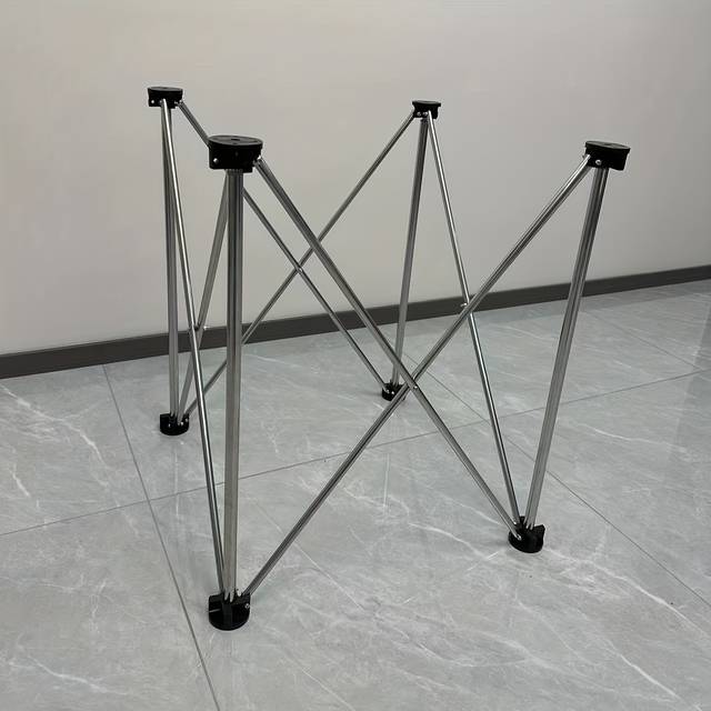 TEMU Heavy-duty Portable Folding Leg Workbench, Multipurpose Polypropylene Top, Uncharged, No , With 4000kg Load Capacity For Woodworking, Tile Setting, And Vendor Display